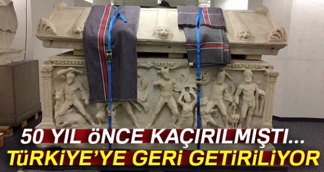 50 yıl önce kaçırılan ‘Herakles’ lahdi Türkiye’ye getiriliyor