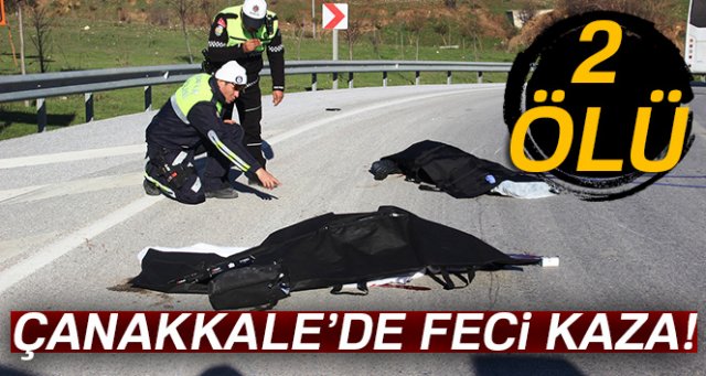 Çanakkale'de cezaevi nakil aracı ile motosiklet çarpıştı: 2 ölü