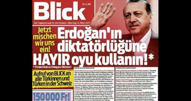 İsviçre Gazetesi Blind'de skandal çağrı